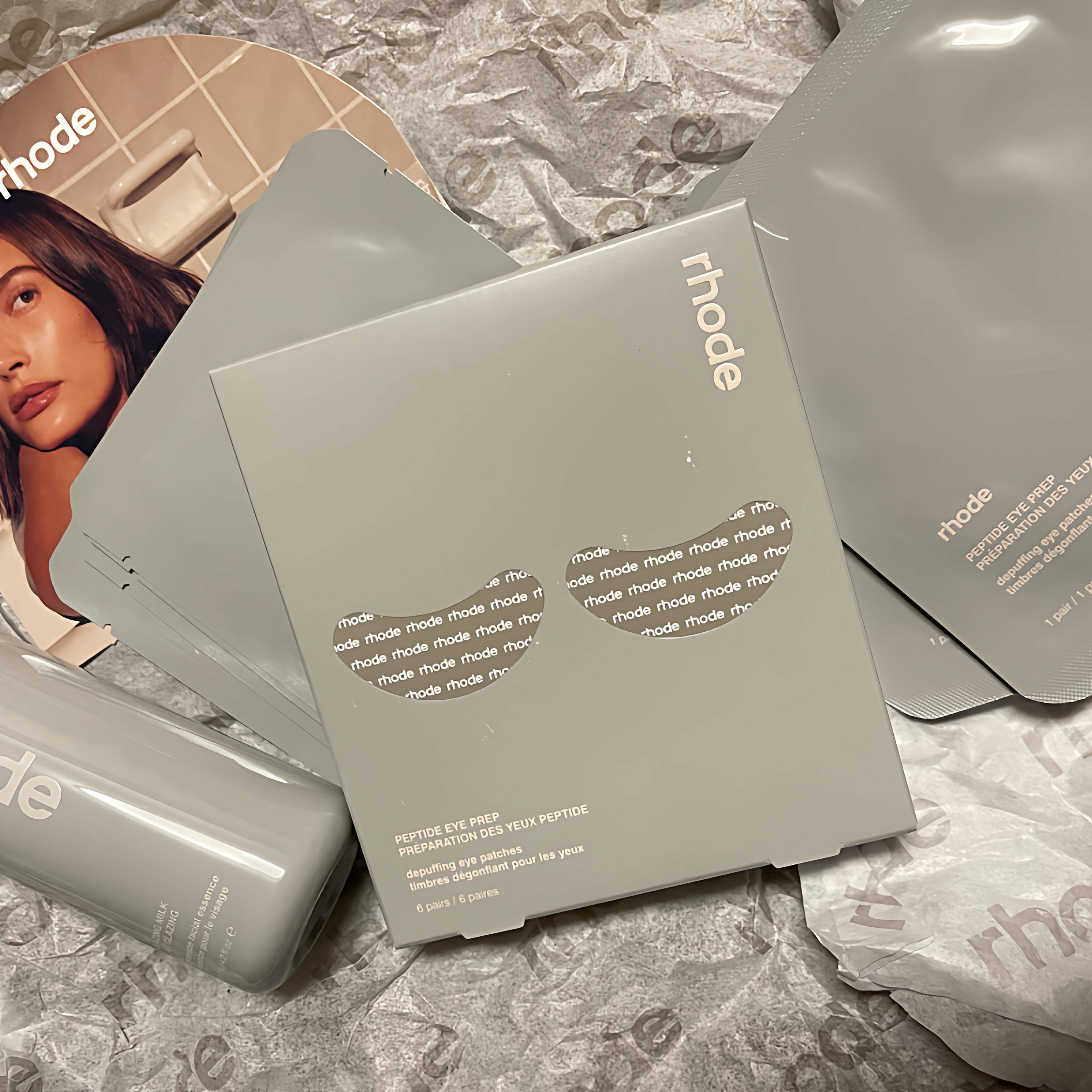 Spot Rhode Skin By haileybieber Haileybieber Маска для глаз Hailey патчи для глаз патчи для глаз с пептидом кофеина