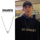 Autumn and winter pendant necklace men's design trendy daily sweatshirt chain American simple niche versatile boys' accessories