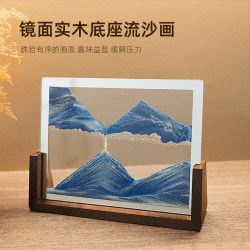 Creative Photo Frame Quicksand Painting Ornaments Living Room Tv Cabinet Entrance Simple Decoration Birthday Solid Wood Home Souvenirs