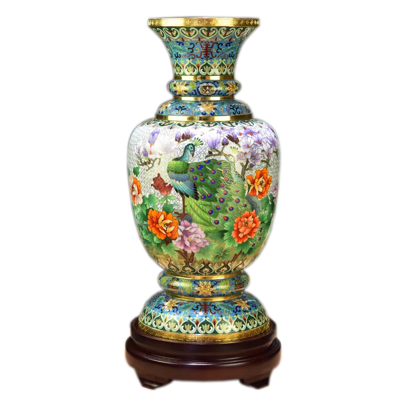 2458 七宝焼　景泰藍　琺瑯　花瓶 2458 七宝焼 景泰藍 琺瑯 花瓶 【公式通販】