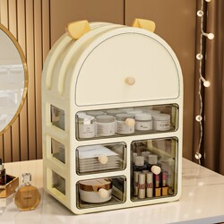 Cosmetics Storage Box Desktop Drawer-Type Multi-Layer Organizer Box Bedroom Dressing Table Skin Care Product Multi-Functional Storage Rack