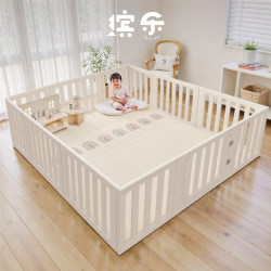Climbing Mat and Fence Integrated Baby Safety Fence, Floor-Based Baby Play Area, Anti-Fall, Thickened Crawling Area for Children, Indoor Home Use