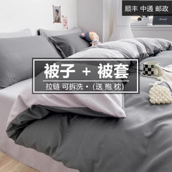 Antarctic Brand Duvet with Removable Cover, Integrated Double/Single Size, Spring and Autumn Cotton Quilt, Thickened and Warm, 100% Cotton