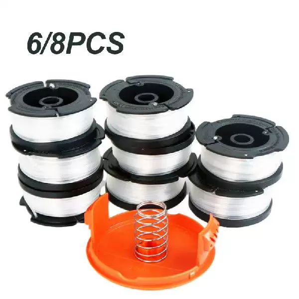 6/8pcs Nylon Trimmer Spool Line 9.14m Length Trimmer Replacement