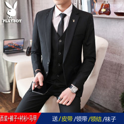 Playboy Suit Suit Men K-style silm Outwear Groom Wedding Business Career Business Dress Casual