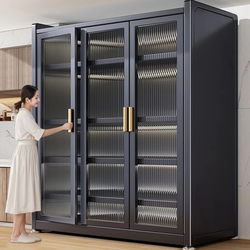 Kitchen Multifunctional Storage Rack, Home Dining Side Cabinet, Double-Door Storage Cabinet, Integrated Wall-Mounted Cabinet, Storage Cabinet, Cupboard