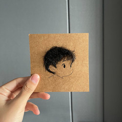 Baby Hair Keepsake Photo Frame Souvenir LAOSHU Baby Boy Hair Painting Collection Fetal Hair DIY Creative Storage