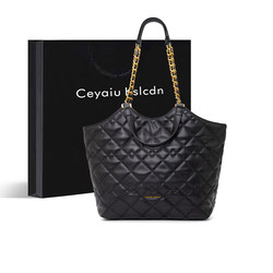 Official Website Small C&K Large Capacity Tote Bag Women's Quilted Bag Women's 2026 New Style Small Chanel-Style Chain Shoulder Bag