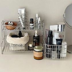 Desktop Cosmetics Storage Rack for Home Use, Washbasin, Entryway, Dormitory Storage, Skincare Products, Perfume Display Rack, Storage Box