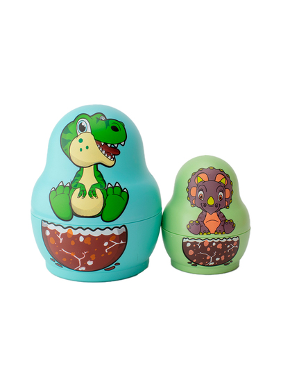 Poupées Gigognes Russes Dinosaures – 8 Pièces Empilables, ABS, Couleurs Vives, éducatif – Dès 3 Ans
