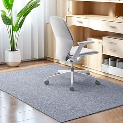Home Office Chair Non-Slip Floor Mat Wooden Floor Gaming Swivel Chair Desk Chair Soundproof Foot Pad Bedroom Living Room Carpet
