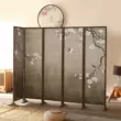 vach ngan cnc Phong cách Trung Quốc mới gấp di động hoa và chim vách ngăn văn phòng bằng gỗ nguyên khối phòng khách đơn giản hiện đại chặn màn hình gấp khách sạn bình phong giá rẻ Màn hình / Cửa sổ