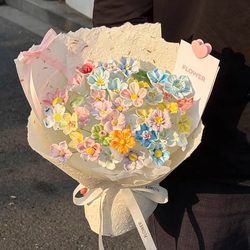 Jingdezhen Ceramic Bouquet Finished Product as a Birthday Gift for a Best Friend, Creative Gift for Girls, Mother's Day Gift for Mom, Gift for Girlfriend