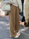 Mulberry silk wool wide-leg pants for women in spring, autumn and winter 2025 new high-waist draping plus velvet straight glutinous rice trousers