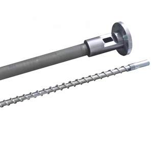 舟山挤出机螺杆造粒吹膜机螺杆炮筒片材塑料吹膜机械配件料筒螺杆