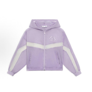 
LiNing Li Ning Loose Color Block Ice Silk Quick-Drying Sports Hooded Jacket Women's Purple AFDS310-3