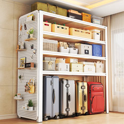 Household Shelf Storage Rack Multi-Layer Floor-Standing Storage Rack Living Room Balcony Storage Room Supermarket Express Delivery Miscellaneous Items Organizing Rack
