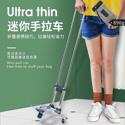 Ultra-Light Pocket-Sized Mini Shopping Cart, Foldable Portable Handcart for Home Shopping and Carrying Goods