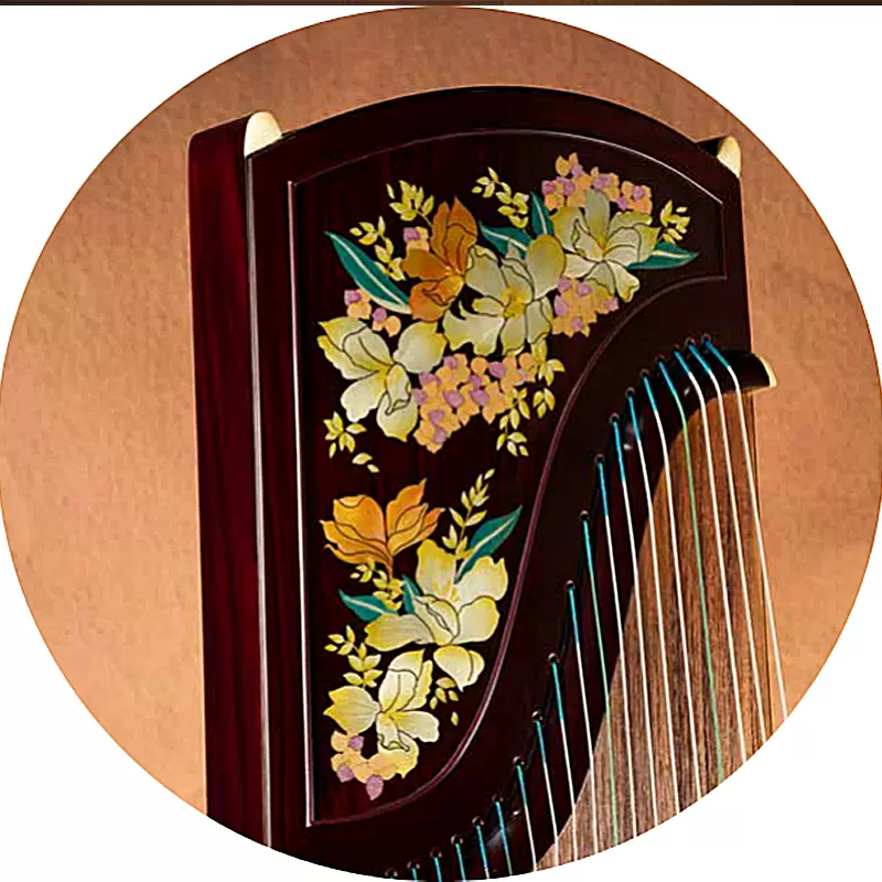 琴　敦煌古筝 21弦 敦煌古筝7691P童子嬉戏专业演奏古筝- 敦煌古筝官网