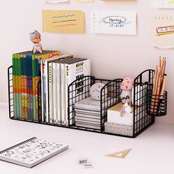 Simple Bookshelf, Small Children's Desk Storage Cabinet, Student Office Desk, Desktop Book Storage, Desk Storage Rack