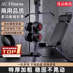 Indoor Home Dumbbell Bench, Sit-Up Assist Device, High Pull-Down Bench, Barbell Fly Multi-Functional Bench Press Chair