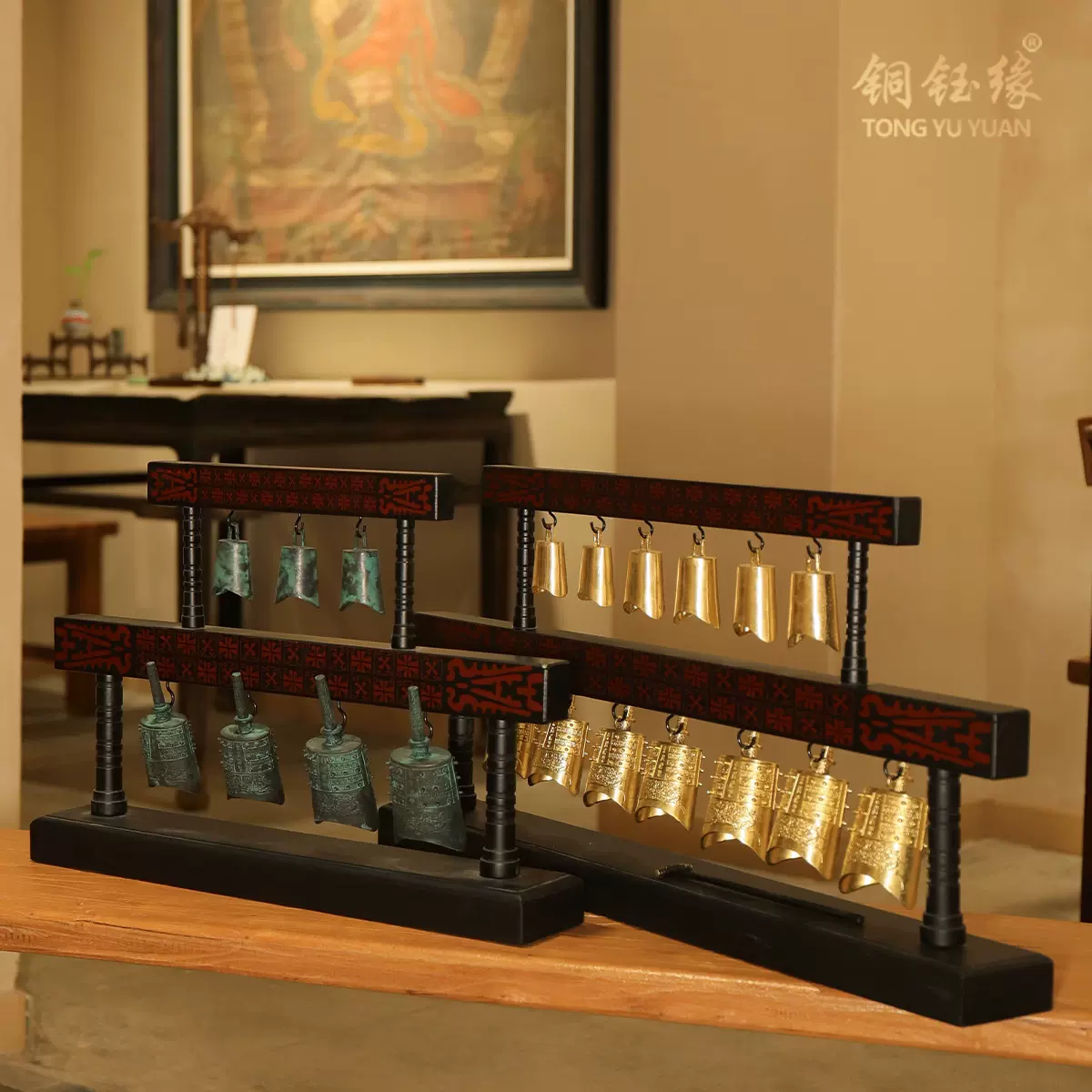 中式純銅仿古爵杯擺件希臘酒杯帝王禮盒裝手工銅製酒樽創意禮品