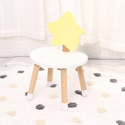 Kindergarten table and chair set household solid wood small round table baby learning writing table games toy table children's table