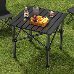 Camping Picnic Table and Chairs, Outdoor Portable Foldable Egg Roll Table and Chair Set, Complete Camping and Picnic Equipment