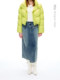 mu designer label 24 winter new retro tannin irregular splicing denim skirt SKTD6694
