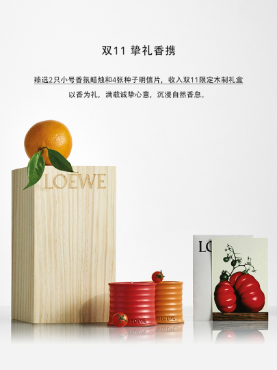 LOEWE Scented Candle 170g トマトの香り LOEWE PERFUMES Tomato Leaves Small Scented Candle, 170g for
