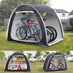 Folding Portable Bicycle Tent, Outdoor Cycling Rainproof Canopy, Single-Person Storage Dust Cover, Electric Vehicle Sunshade