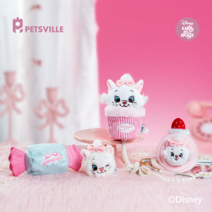 
Paisiwei Disney Mary Cat Dog Toy Dessert Series 520 Gift Small Dog Pet Plush to Relieve Boredom