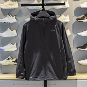 
Li Ning sports windbreaker men's 2025 winter new velvet warm and water-repellent hooded jacket AFDVG49
