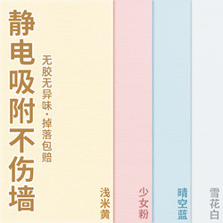 Static Wall Stickers Absorb Wall Surface Protective Film, Wallpaper Can Be Peeled Off Without Leaving Traces, Latex Paint, No Glue, Does Not Damage the Wall, Removable Stickers