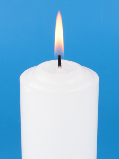 Hong Yu 太い円柱キャンドル - 特大 5x20cm 赤/黄