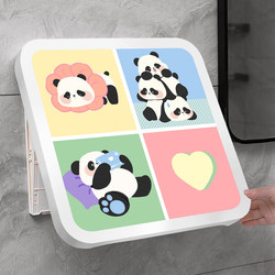 Cute Panda Bathroom Mural Storage Box for Bathing and Storing Clothes, Waterproof Wall-Mounted Foldable Storage Rack with Large Capacity
