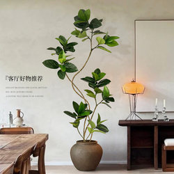 Fake Green Plant Bengal Banyan Indoor Living Room Decoration High-Quality Artificial Green Plant Simulation Floor-Standing Potted Plant