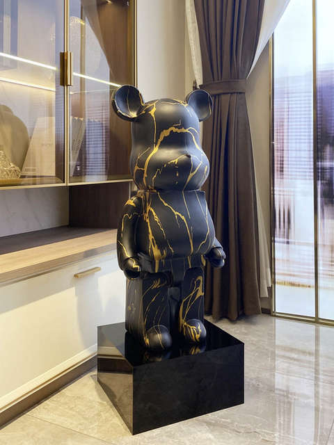 
Floor-standing bear cartoon ornaments, oversized living room TV cabinet, Nordic light luxury decorations, simple soft furnishings, housewarming gifts
