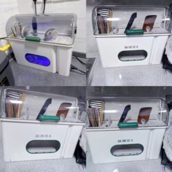 Household Kitchen Knife Storage Rack, Chopsticks, Tableware, Cutting Board Integrated Sterilizer, Drying Knife Holder, Storage Box, Multifunctional