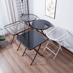 Household Small Apartment Rectangular Dining Table Milk Tea Shop Cafe Outdoor Foldableing Table Dining Table Leisure Table Simple Table