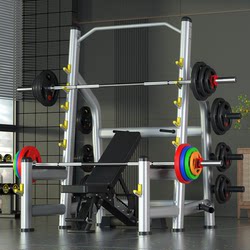 Professional Commercial Bench Press and Squat Rack, Free Squat Strength Training Equipment, Gym-Specific Barbell Weightlifting Rack