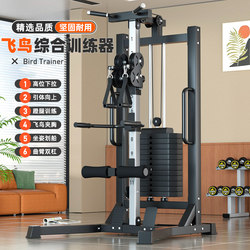 Single-Sided Bird Comprehensive Trainer High Pull-Down Back Pull-Up Gantry Double-Wheel Strength Fitness Equipment