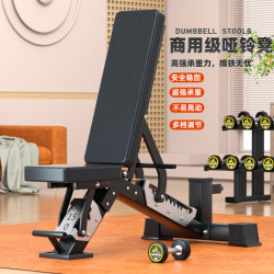 Commercial Dumbbell Bench, Professional-Grade Fitness Multi-Functional Sit-Ups, Adjustable Bird Abdominal Muscle Push Bench, Home Fitness Chair