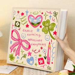 Photo Album with Large Capacity for Inserting 5-Inch, 6-Inch, and 7-Inch Photos, Suitable for Couples, Children, and Babies, for Storing and Preserving Photo Collections