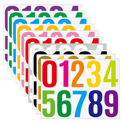4inch Large Number Stickers for Mailbox Identification, Goods Classification, Self-Adhesive Waterproof Number Stickers Wholesale