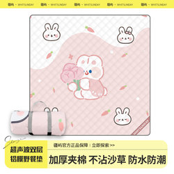 Jiangyu Ultrasonic Picnic Mat Thickened Waterproof Outdoor Camping Music Festival Moisture-Proof Mat Spring Outing Tent Ground Mat Blanket