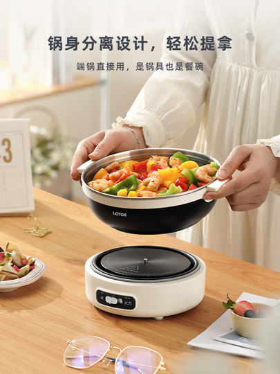 Amazon | Lekolock電気調理器【110V対応】1L 多機能ミニ電気鍋