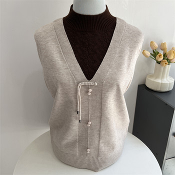 Guo Guiren's mother's Chinese fake two-piece sweater in autumn and winter