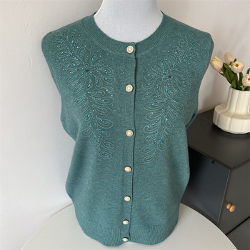 Guo Guiren middle -aged and elderly girl autumn sweater cardigan
