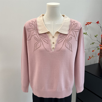
Mom's autumn knitted top long-sleeved bottoming shirt
